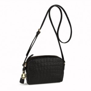 Crossbody Kabelka Tous Læder Sherton Černé | CZ-FGJOTX152