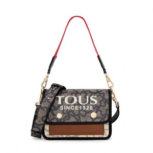 Crossbody Kabelka Tous Small Audree Kaos Icon Černé | CZ-NTFJOE870