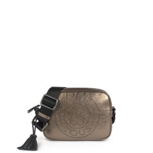 Crossbody Kabelka Tous Small Læder Gun Leissa Metal | CZ-HNVUPA506