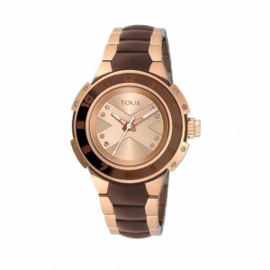 Hodinky Tous Two Tone Chocolate Steel Xtous Lady Hnědé Růžové Zlaté | CZ-RXSIOQ683