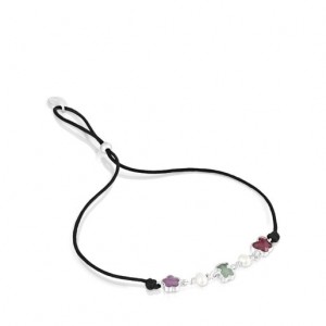 Náramek Tous Cord Bold Motif With Gemstones Cultured Pearls Viacfarebný | CZ-WJSYRL849