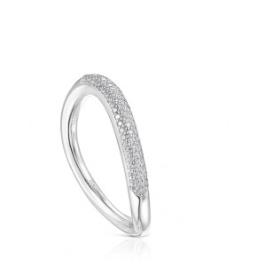 Prsten Tous Hav With Diamonds Stříbrné | CZ-RGWFDS407