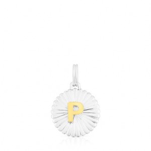 Přívěsky Tous Alphabet Letter P Medallion Stříbrné | CZ-YJWDBX126