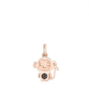 Přívěsky Tous Chinese Horoscope Monkey With Spinel Růžové Zlaté | CZ-CFPAGO248