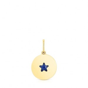 Přívěsky Tous Medallion With Sodalite Star Aelita Zlaté | CZ-RLFTVM058