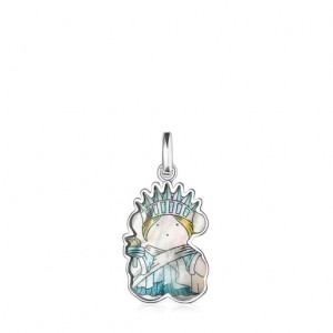 Přívěsky Tous Mother-of-pearl Bears Of The World Statue Of Liberty Stříbrné | CZ-KAMVDY105