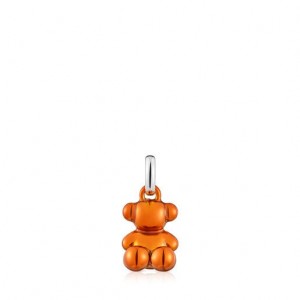 Přívěsky Tous Small Bold Bear Steel Oranžové | CZ-CFAOEX842