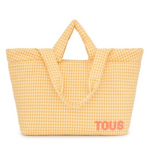 Tote Tous Large Carol Vichy Žluté | CZ-LJPXAY584