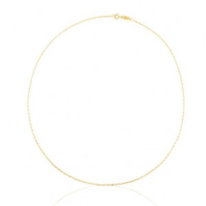 Řetízkový Popruh Tous 45 cm Choker With Oval Rings Zlaté | CZ-MXEVUZ098