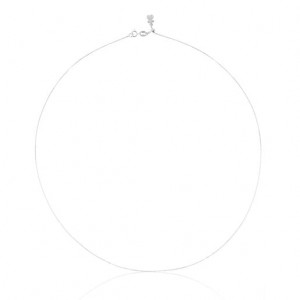 Řetízkový Popruh Tous 45 cm Fine Cord Choker Stříbrné | CZ-YANCUO704