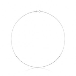 Řetízkový Popruh Tous Choker Semi-rigid 45cm Stříbrné | CZ-MFTZRA520