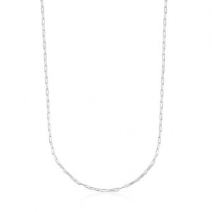 Řetízkový Popruh Tous Choker With Oval Rings 95cm Stříbrné | CZ-LSKZPH946