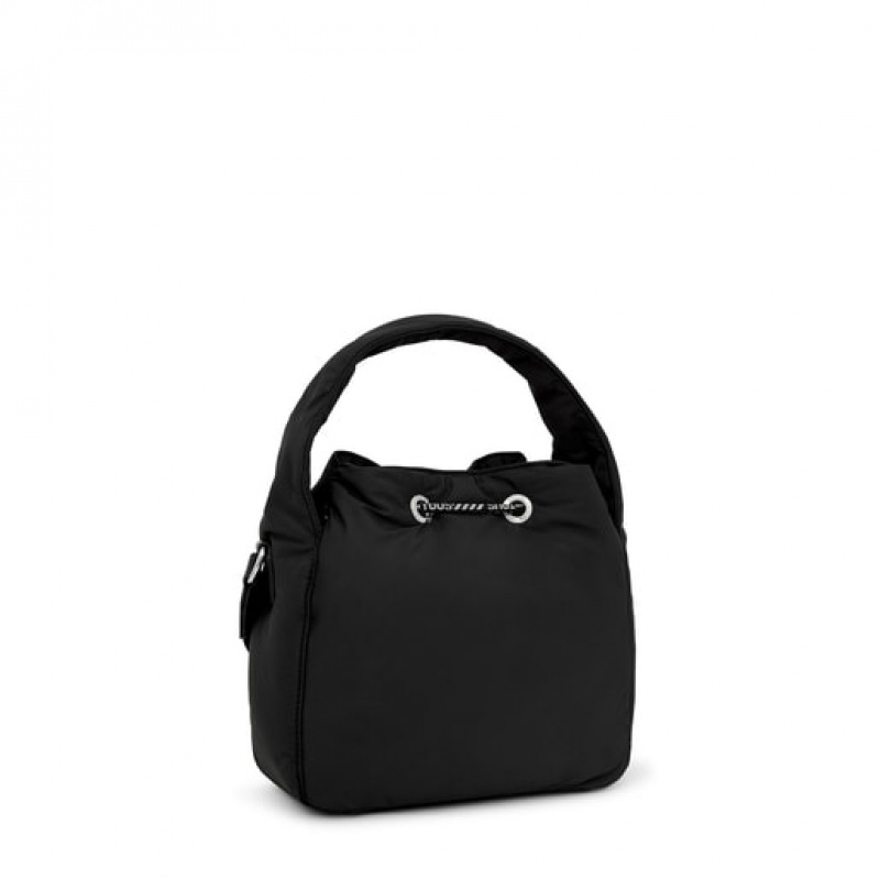 Bucket Bag Tous Carol Soft Černé | CZ-HILEBJ235