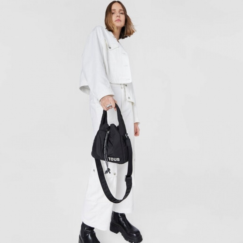 Bucket Bag Tous Carol Soft Černé | CZ-HILEBJ235