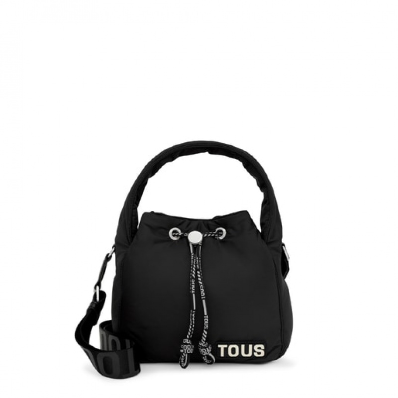 Bucket Bag Tous Carol Soft Černé | CZ-HILEBJ235