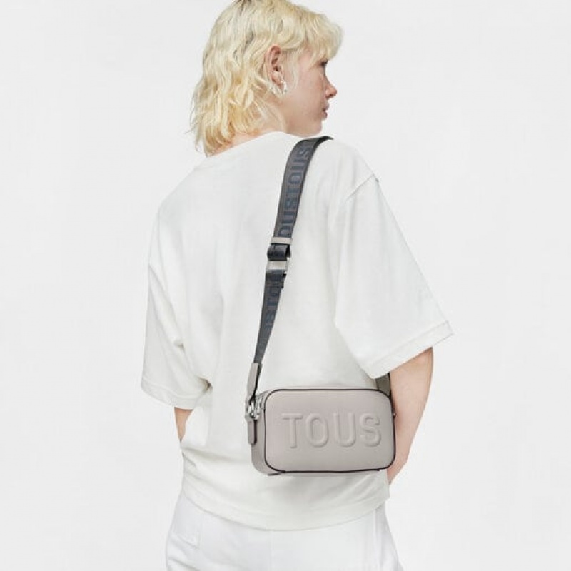 Crossbody Kabelka Tous La Rue New Reporter Šedé | CZ-PXGHRI708