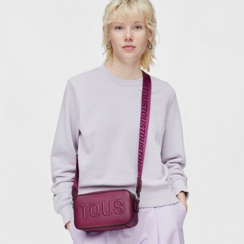 Crossbody Kabelka Tous La Rue New Reporter Vínové | CZ-FAERLV145