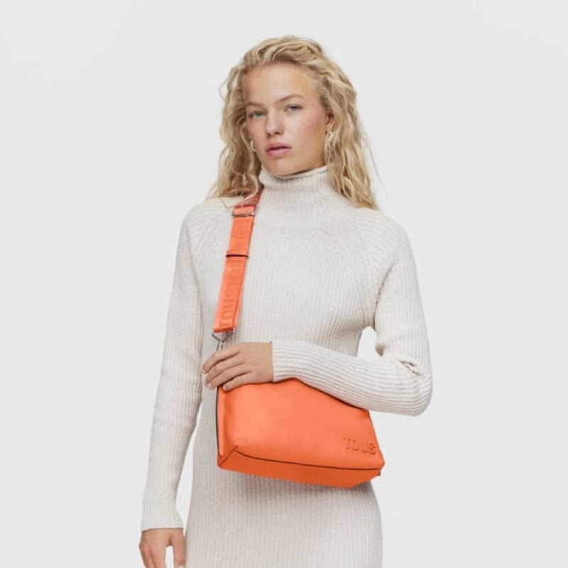 Crossbody Kabelka Tous Læder Candy Oranžové | CZ-XFDRKP182