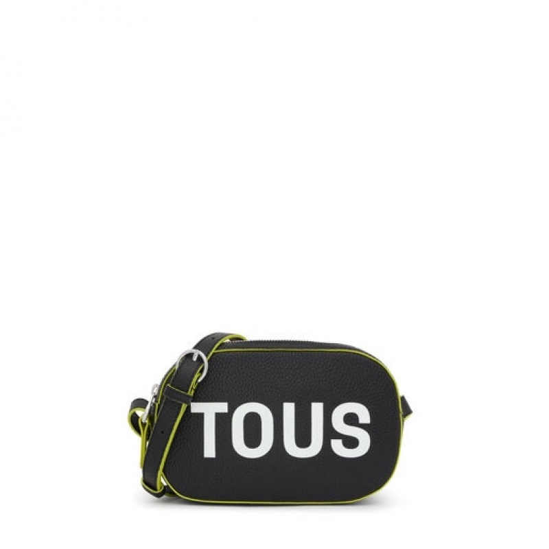 Crossbody Kabelka Tous Læder Logo Lynn Černé | CZ-DOSWTB845