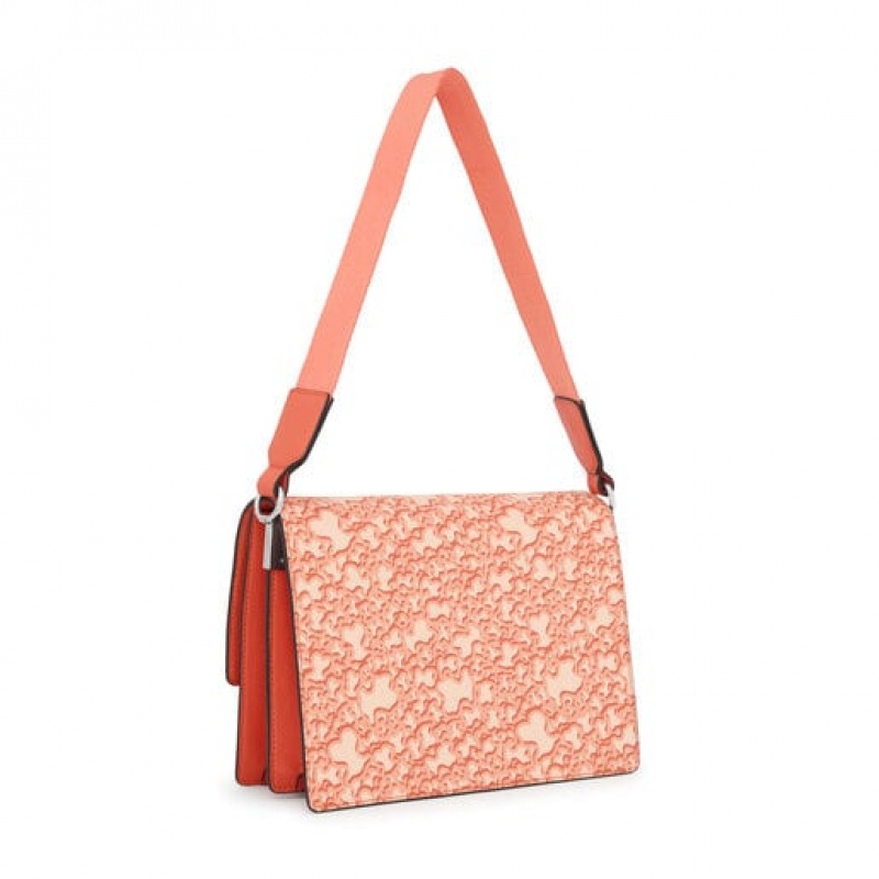 Crossbody Kabelka Tous Medium Audree Kaos Mini Evolution Oranžové | CZ-IVQERU241