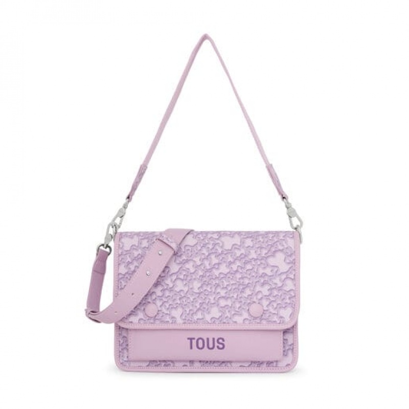 Crossbody Kabelka Tous Medium Kaos Mini Evolution Audree Fialové | CZ-VFINPQ051