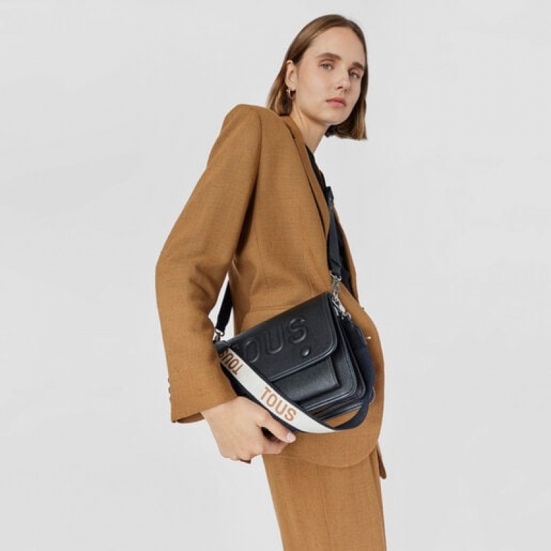 Crossbody Kabelka Tous Medium La Rue Audree Černé | CZ-JRXDFN950