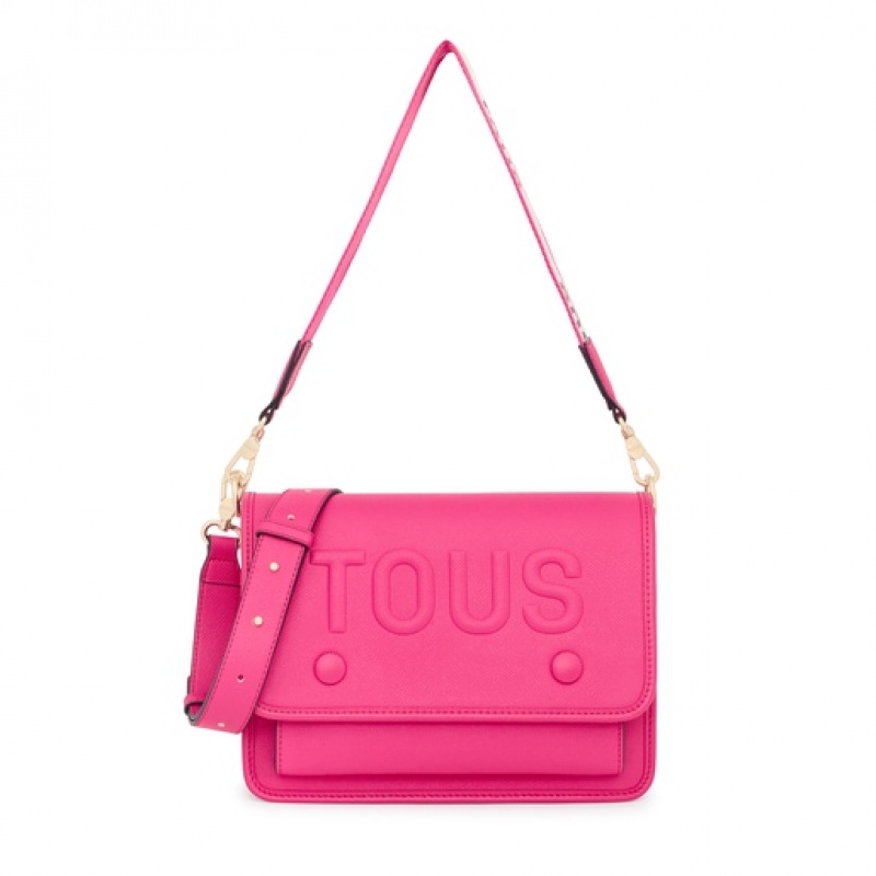 Crossbody Kabelka Tous Medium La Rue Audree Fuchsie | CZ-PXJOCV659