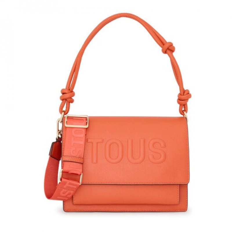 Crossbody Kabelka Tous Medium La Rue New Audree Oranžové | CZ-JHEFMX046