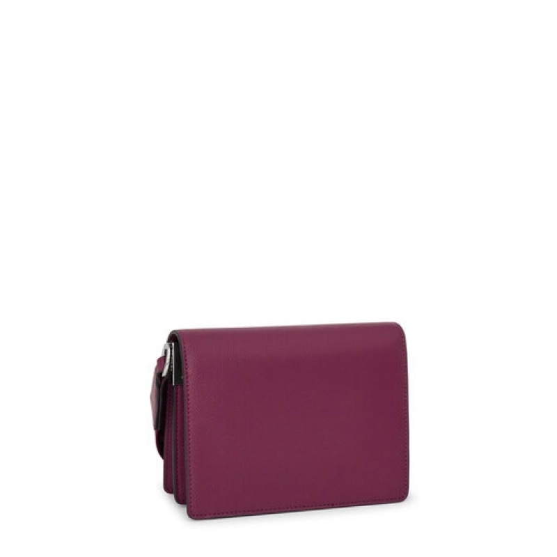 Crossbody Kabelka Tous Small La Rue New Audree Vínové | CZ-VPBMKD329