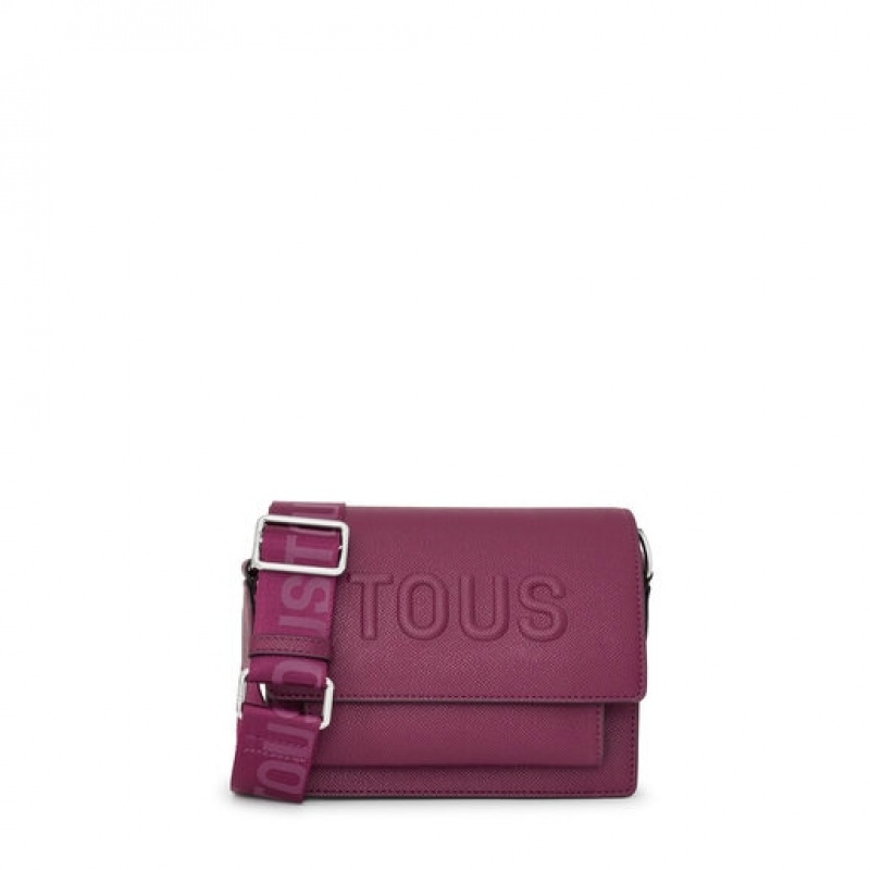 Crossbody Kabelka Tous Small La Rue New Audree Vínové | CZ-VPBMKD329