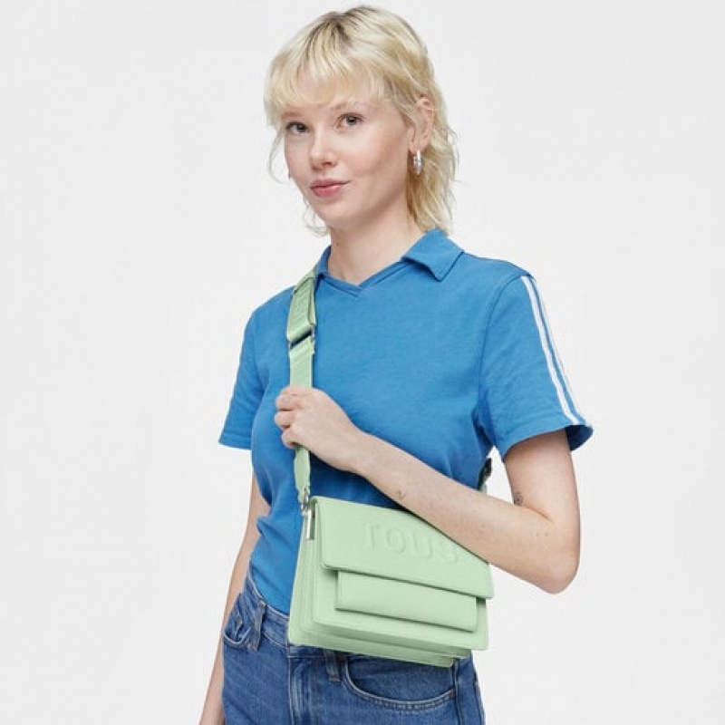 Crossbody Kabelka Tous Small La Rue New Audree Mátově Zelená | CZ-UXJHIG961