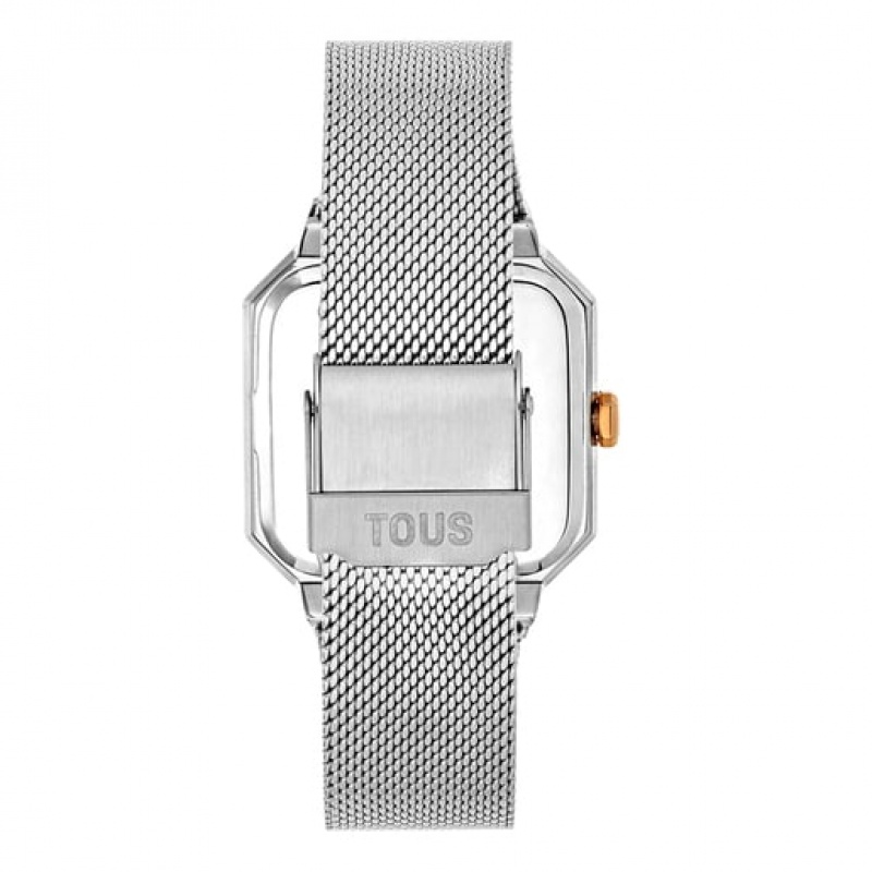 Hodinky Tous Karat Squared Analogue Iprg Steel With Steel Wristband Stříbrné | CZ-ENZCOR470