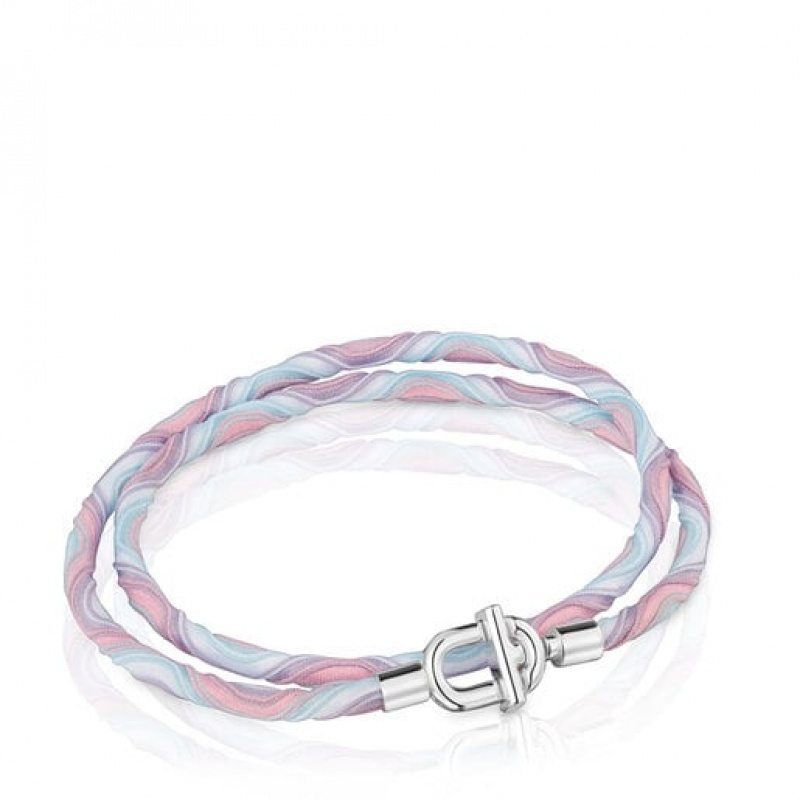 Náhrdelník Tous Manifesto Elastic Bracelet With Cord Stříbrné | CZ-LIHEVZ342