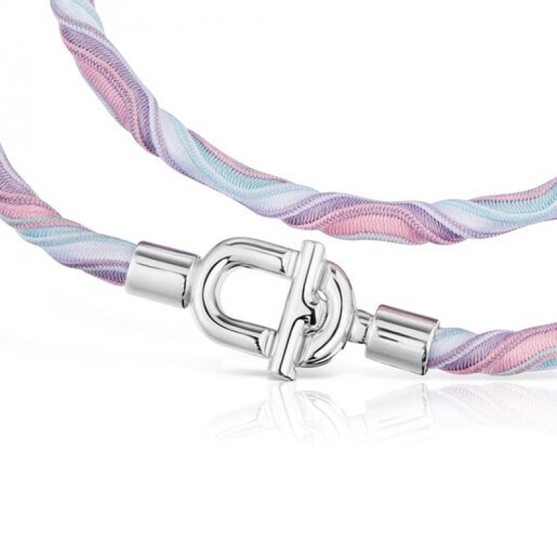 Náhrdelník Tous Manifesto Elastic Bracelet With Cord Stříbrné | CZ-LIHEVZ342