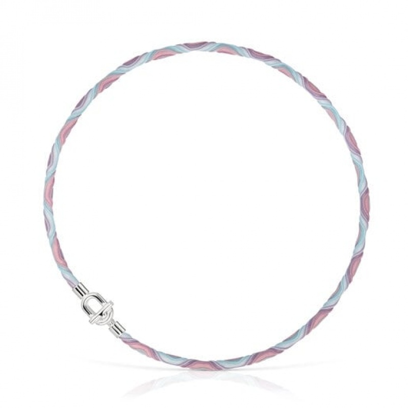 Náhrdelník Tous Manifesto Elastic Bracelet With Cord Stříbrné | CZ-LIHEVZ342