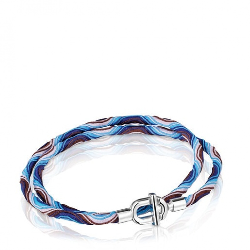 Náhrdelník Tous Manifesto Elastic Bracelet With Cord Stříbrné | CZ-FKBEAO485