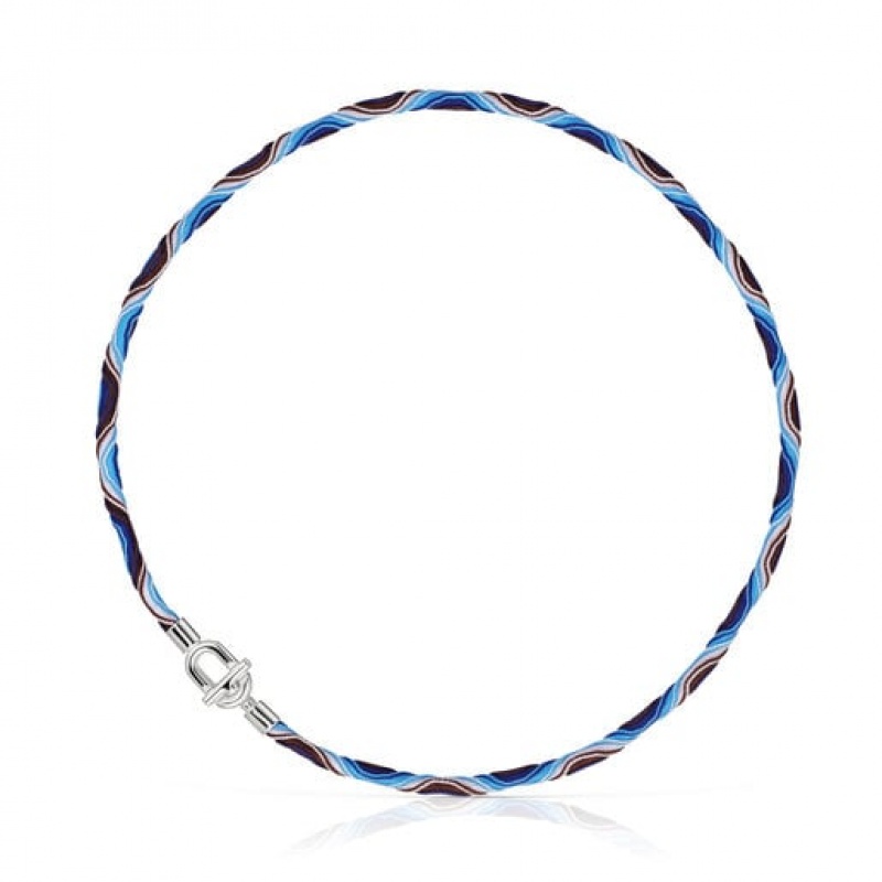 Náhrdelník Tous Manifesto Elastic Bracelet With Cord Stříbrné | CZ-FKBEAO485