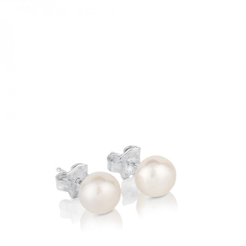 Náušnice Tous Pearl With Pearl Stříbrné | CZ-QPJWVZ879