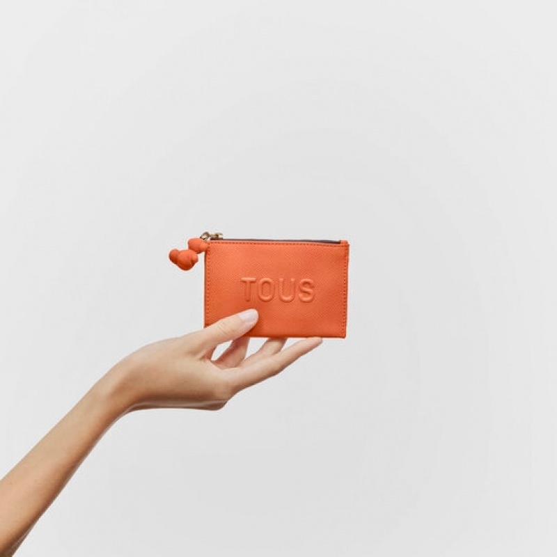 Peněženky Tous La Rue New Change-cardholder Oranžové | CZ-SNCVUP875