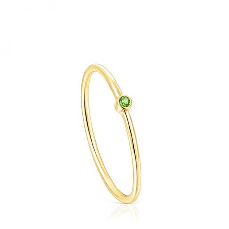 Prsten Tous Cool Joy With Chrome Diopside Zlaté | CZ-ALWQGS481