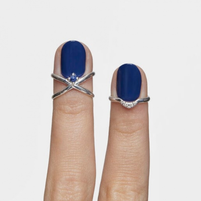 Prsten Tous Set With Sodalite Topaz Claws Stříbrné | CZ-JOELXG531