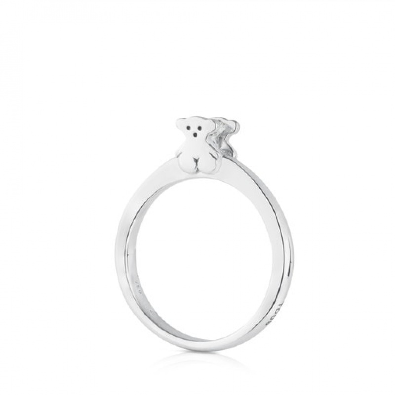 Prsten Tous Sweet Diamonds Bear Motif Stříbrné | CZ-OULASW205