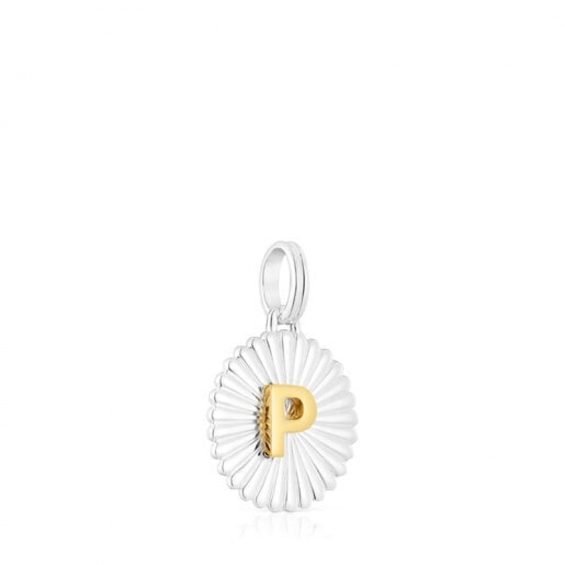 Přívěsky Tous Alphabet Letter P Medallion Stříbrné | CZ-YJWDBX126