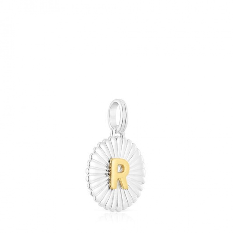 Přívěsky Tous Alphabet Letter R Medallion Stříbrné | CZ-OCDNZI589