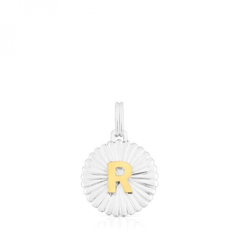 Přívěsky Tous Alphabet Letter R Medallion Stříbrné | CZ-OCDNZI589