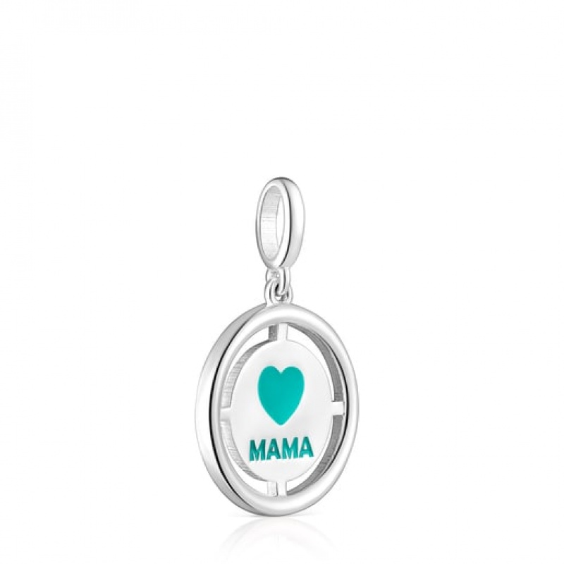 Přívěsky Tous Crossword Mama Mama With Enamel Stříbrné | CZ-RUSWEI601