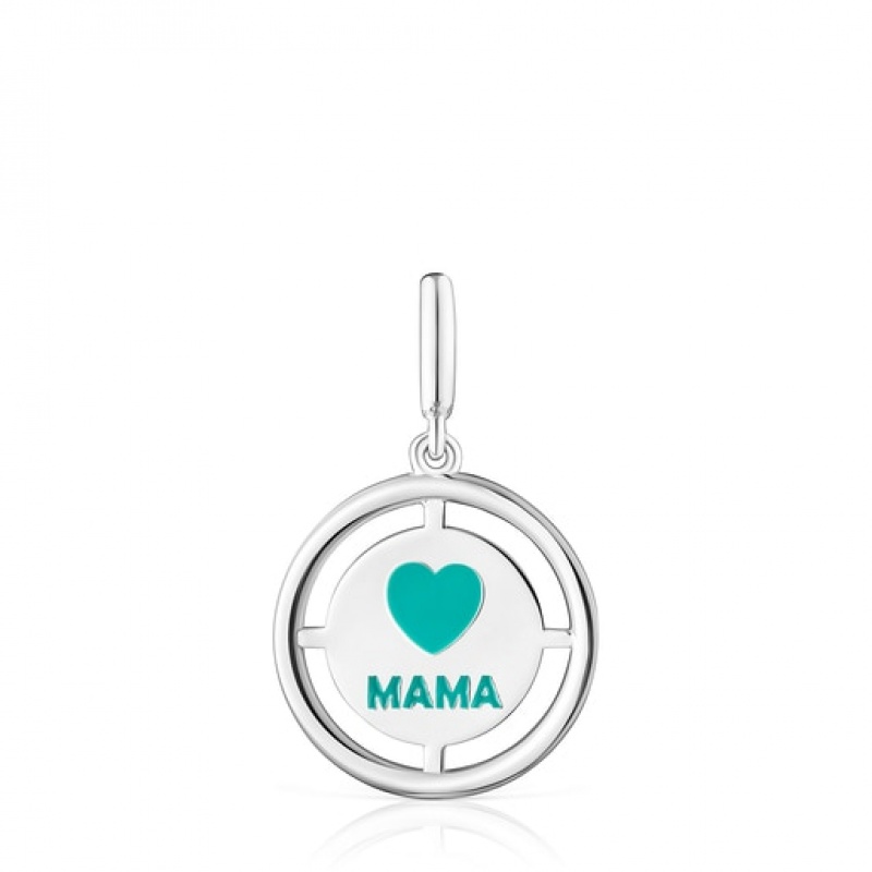 Přívěsky Tous Crossword Mama Mama With Enamel Stříbrné | CZ-RUSWEI601