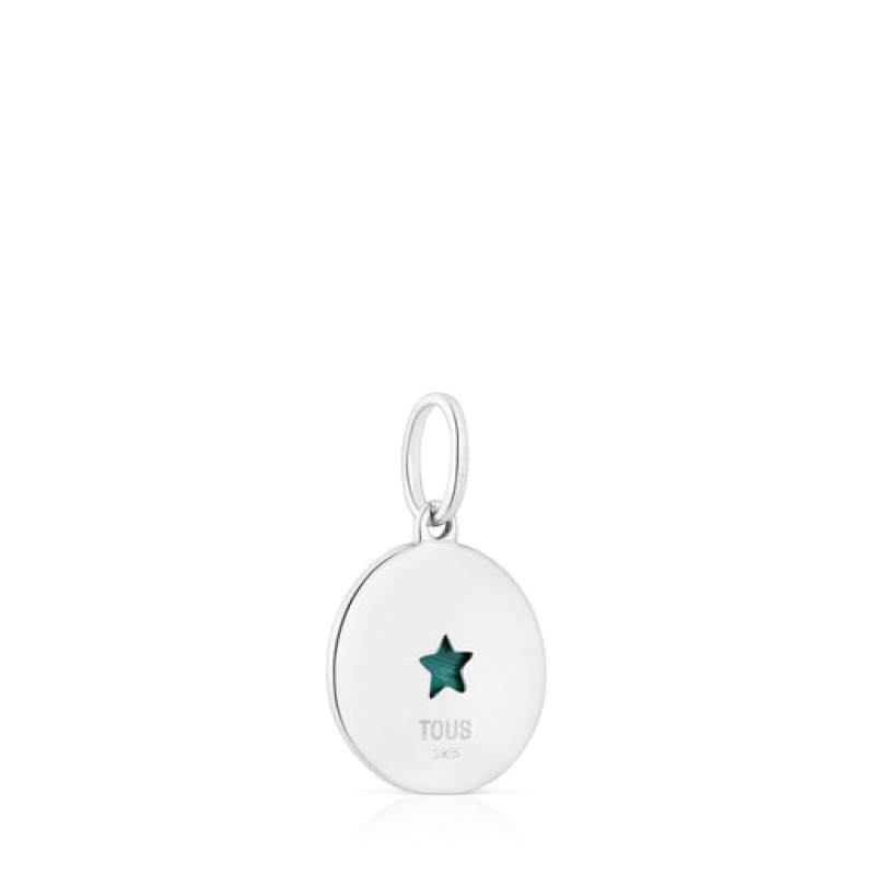 Přívěsky Tous Medallion With Malachite Star Aelita Stříbrné | CZ-ZFYWXD432