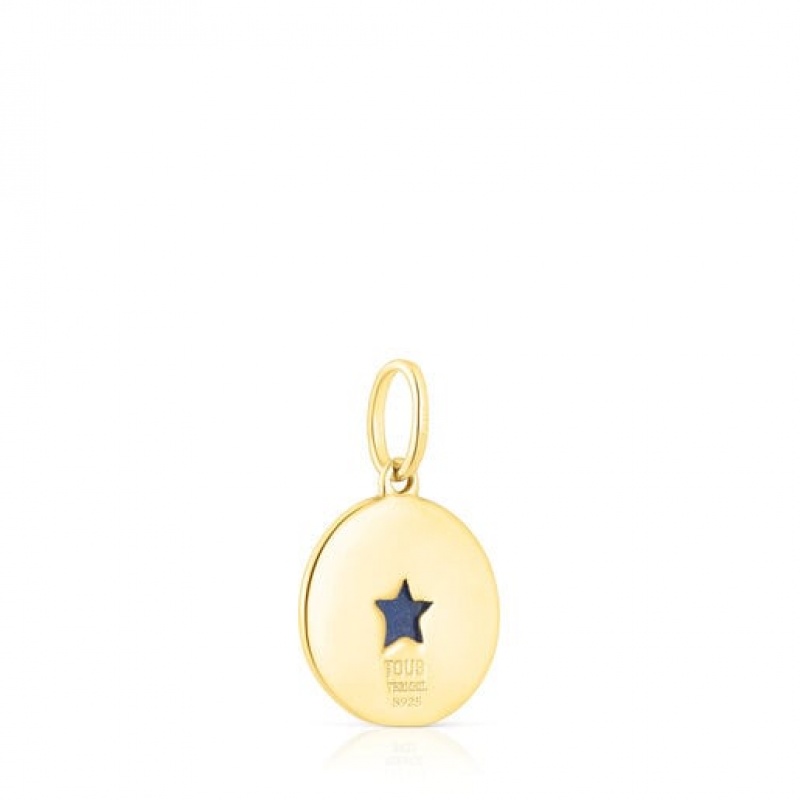 Přívěsky Tous Medallion With Sodalite Star Aelita Zlaté | CZ-RLFTVM058