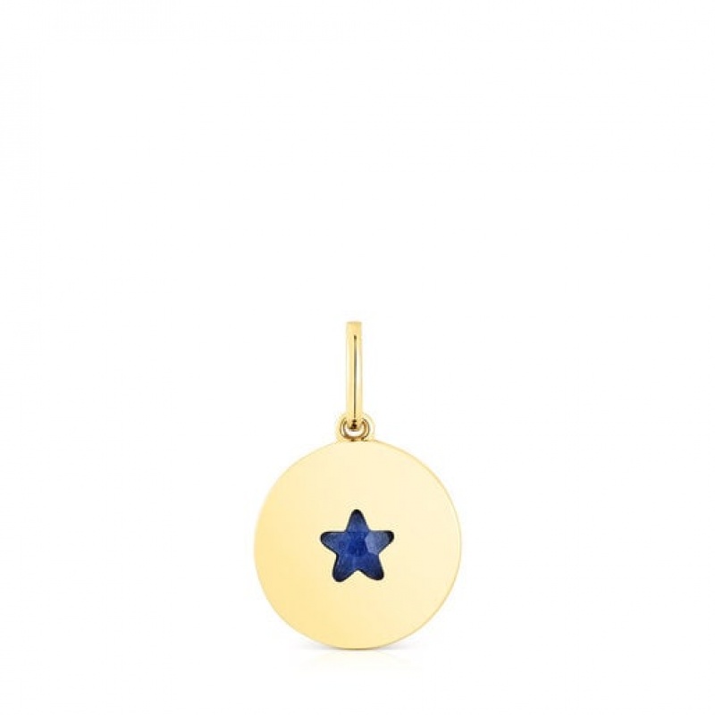 Přívěsky Tous Medallion With Sodalite Star Aelita Zlaté | CZ-RLFTVM058